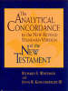 More information on Analytical Concordance to the NRSV of the New Testament