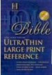 More information on KJV Ultrathin Large Print Reference Bible - Black Bonded