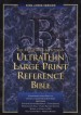 More information on KJV Ultrathin Large Print Reference Bible - Blue Bonded Index