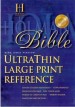 More information on KJV Ultrathin Large Print Reference Bible - Black Genuine Leather