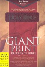 KJV Giant Print Reference Bible - Burgundy Imitation
