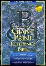 KJV Giant Print Reference Bible Black Bonded Leather