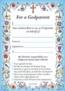 More information on Godparent Card - Blue (Pack of 40)