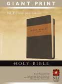 NLT Giant Print Bible TuTone Brown/Tan Leatherlike