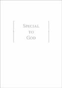 Special to God - White Leatherette Gift Book